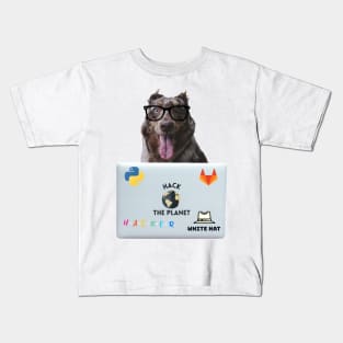 Hacker Dog Kids T-Shirt